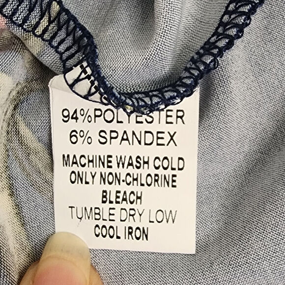 Papermoon Basima Strappy Back Navy Pink‎ Floral Tank Top Women's Size 3X - NWT - Picture 5 of 5